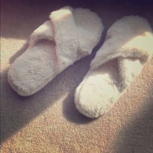 white slippers